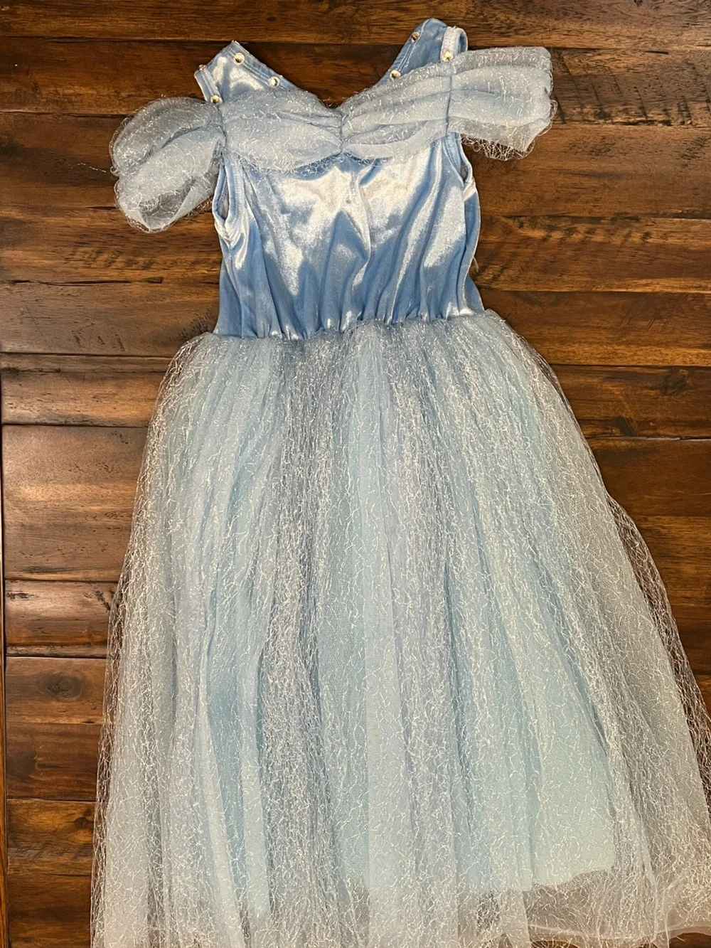 Princess, Blue Lace & Tulle Girls' Princess Party Dress